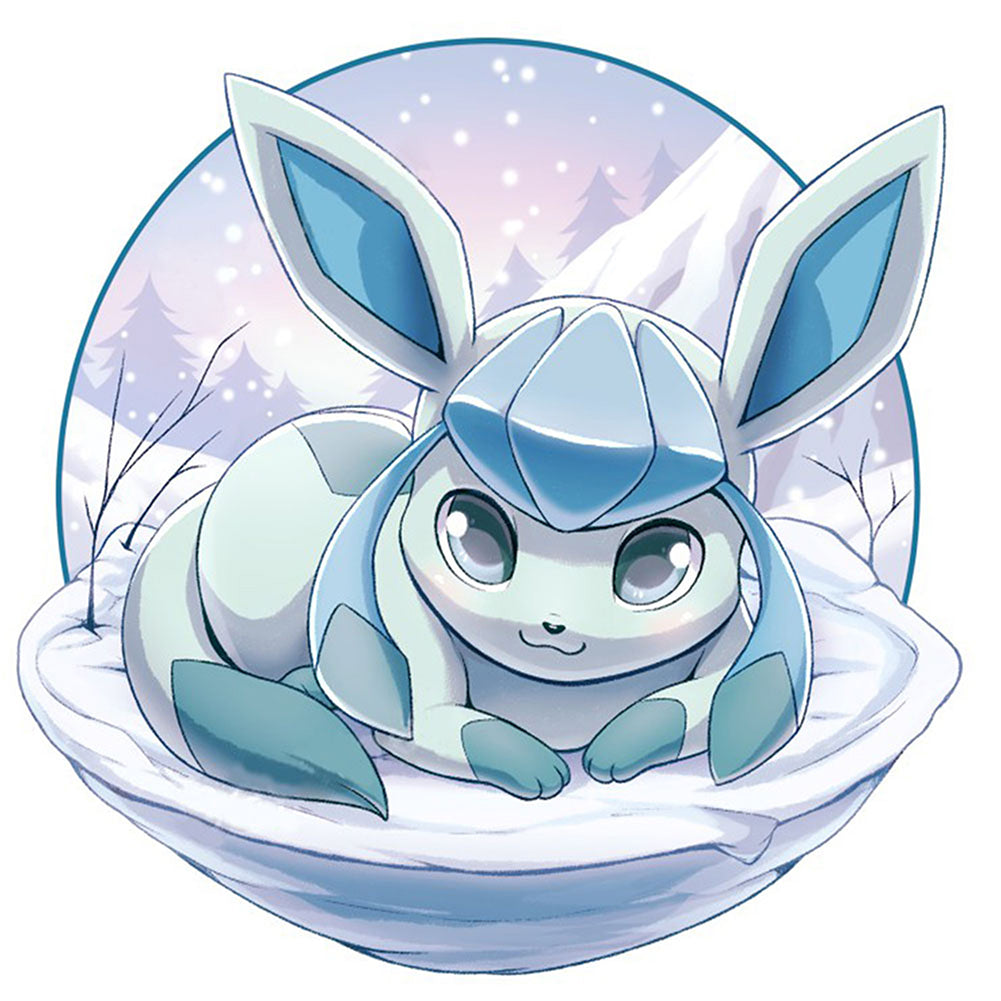 Ice Eevee - Full AB Round Drill Diamond Painting 30*30CM