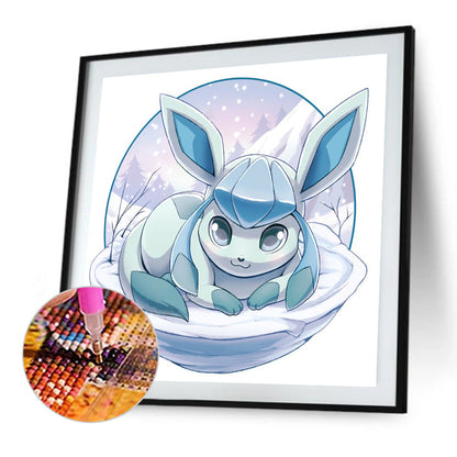 Ice Eevee - Full AB Round Drill Diamond Painting 30*30CM