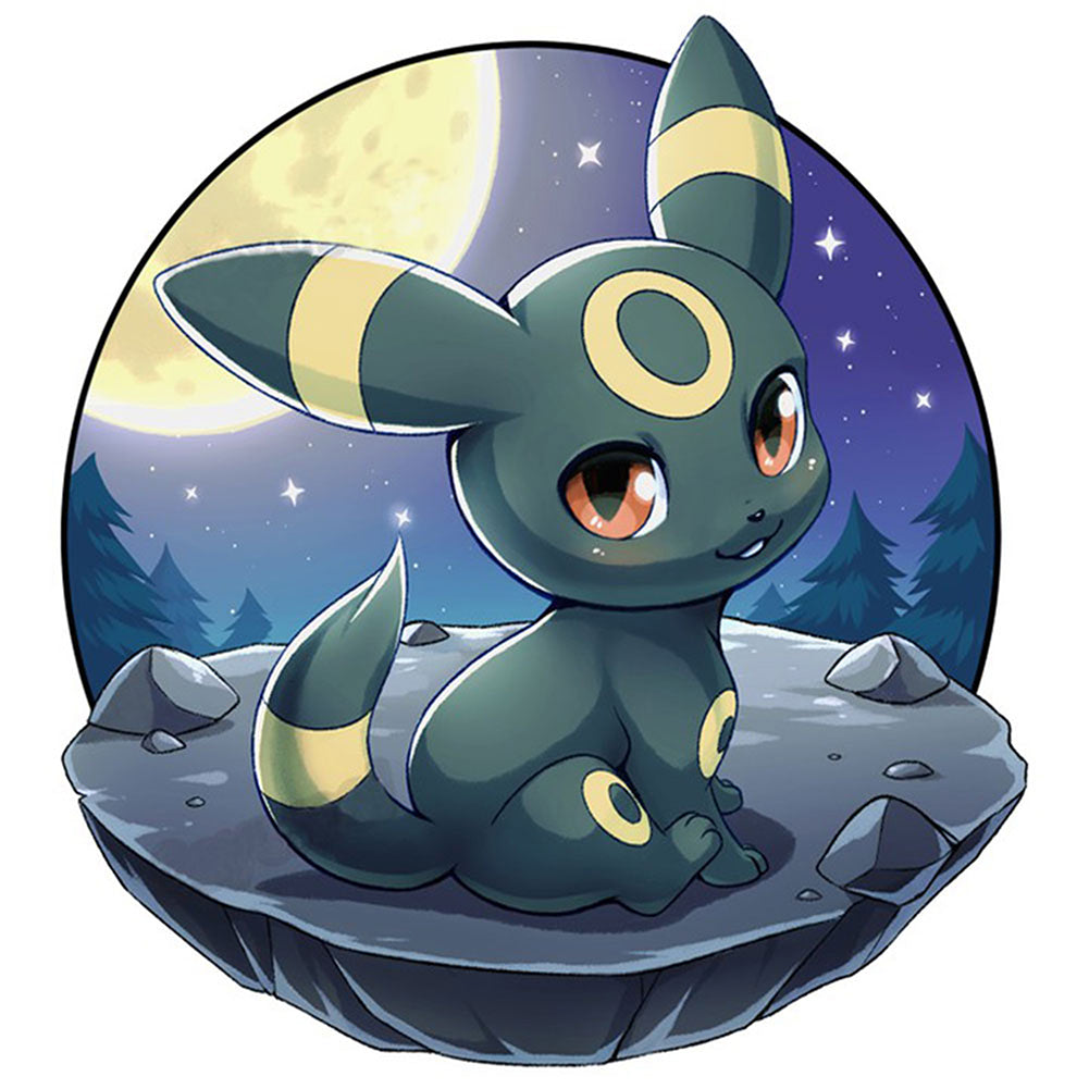 Moon Eevee - Full AB Round Drill Diamond Painting 30*30CM