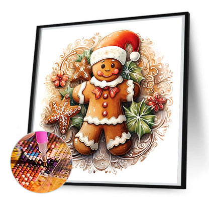 Christmas Cookie Man - Full Round Drill Diamond Painting 50*50CM