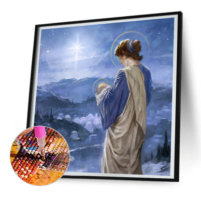 Virgin Embrace - Full Round Drill Diamond Painting 30*30CM