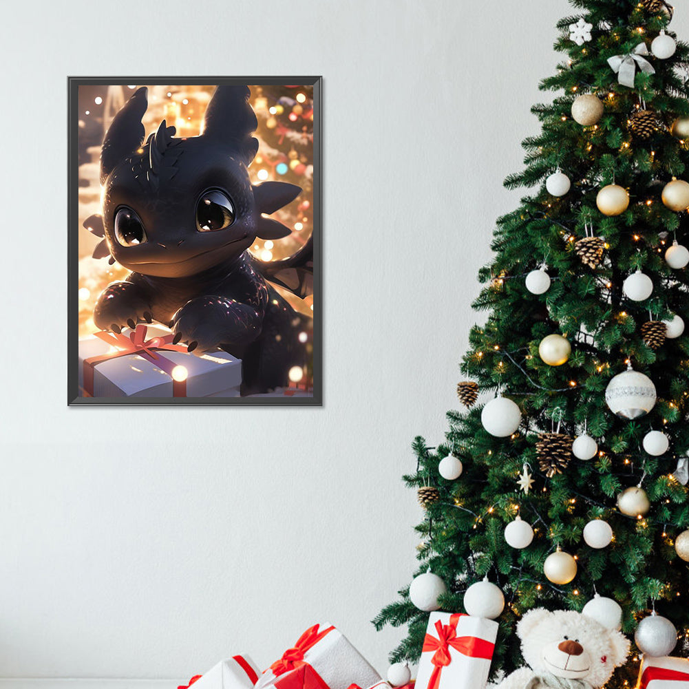 Toothless And Christmas Presents - Full Round Drill Diamond Painting 30*40CM