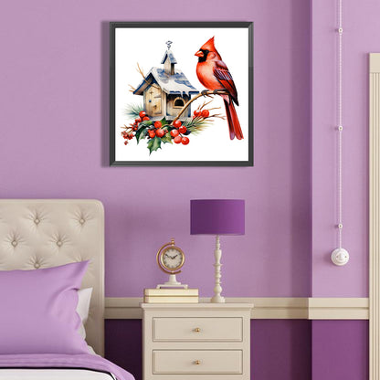 Cardinal On The Branch - Full Round Drill Diamond Painting 40*40CM