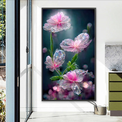 Crystal Clear Flowers - Full Square Drill Diamond Painting 40*70CM