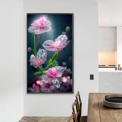 Crystal Clear Flowers - Full Square Drill Diamond Painting 40*70CM