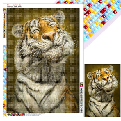 Proud Tiger - Full Square Drill Diamond Painting 50*70CM