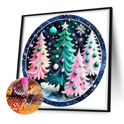 Christmas Tree - Full Round Drill Diamond Painting 30*30CM