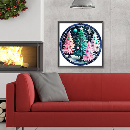 Christmas Tree - Full Round Drill Diamond Painting 30*30CM