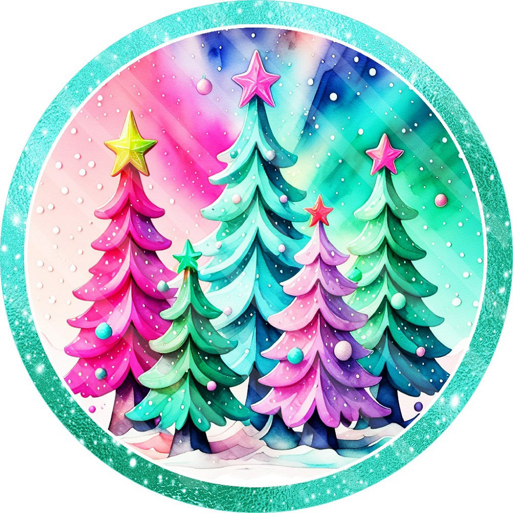 Christmas Tree - Full Round Drill Diamond Painting 30*30CM