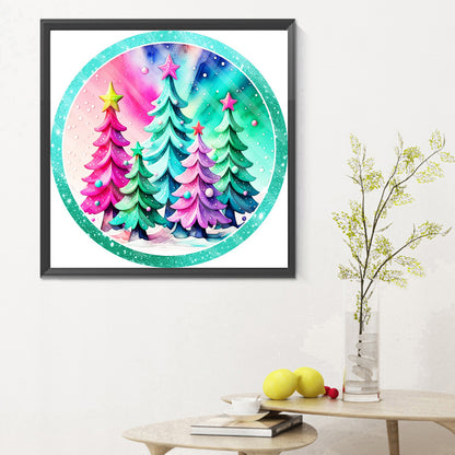 Christmas Tree - Full Round Drill Diamond Painting 30*30CM