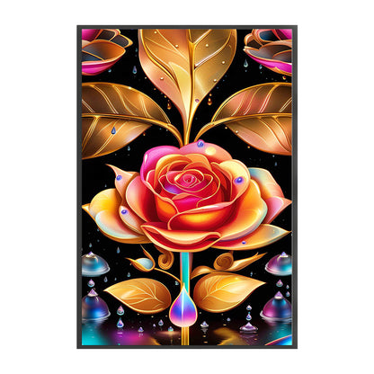 Rose Flower - 11CT Stamped Cross Stitch 40*65CM(Joy Sunday)