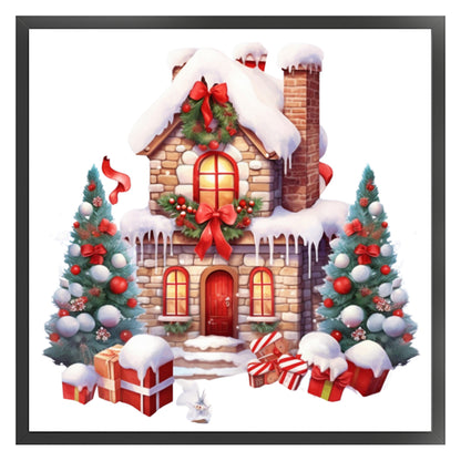 Christmas Igloo - 11CT Stamped Cross Stitch 50*50CM(Joy Sunday)