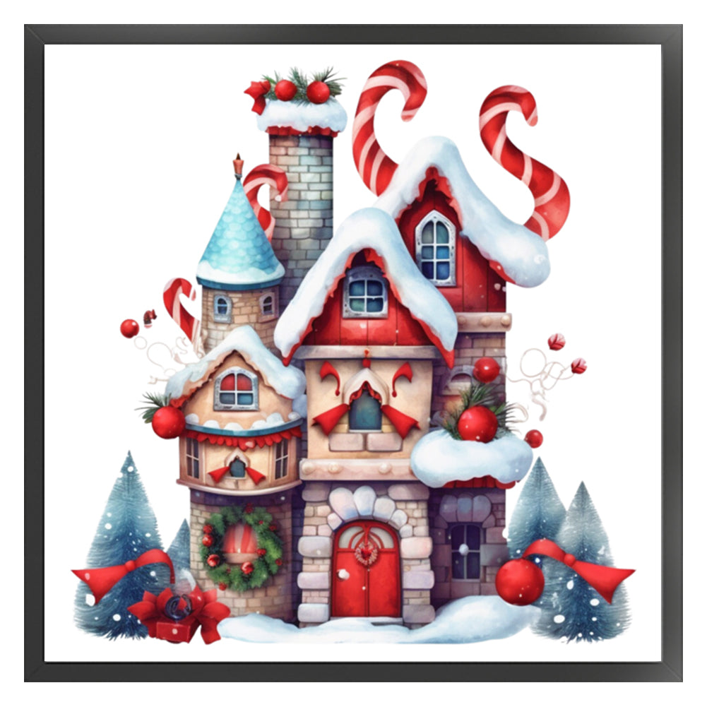 Christmas Igloo - 11CT Stamped Cross Stitch 50*50CM(Joy Sunday)