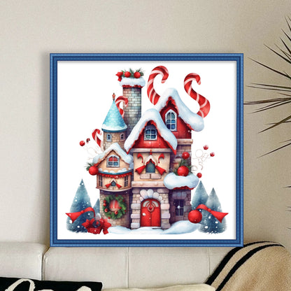 Christmas Igloo - 11CT Stamped Cross Stitch 50*50CM(Joy Sunday)