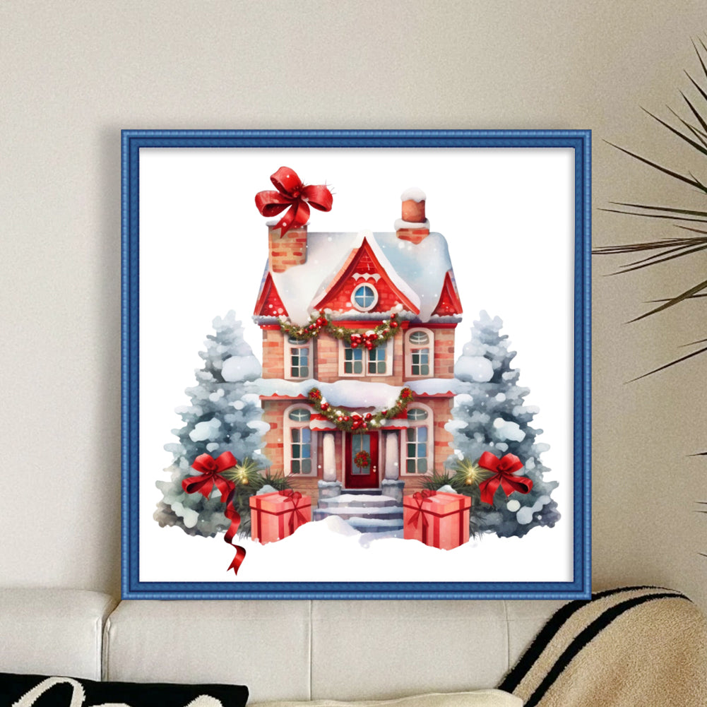 Christmas Igloo - 11CT Stamped Cross Stitch 50*50CM(Joy Sunday)