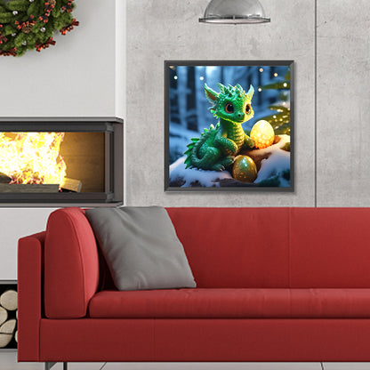 The Dragon That Protects The Light - Full Round Drill Diamond Painting 30*30CM