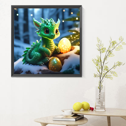 The Dragon That Protects The Light - Full Round Drill Diamond Painting 30*30CM