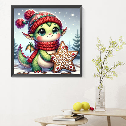 Dragon On The Snow - Full Round Drill Diamond Painting 30*30CM