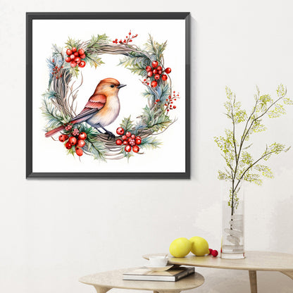 Garland Bird - Full Round Drill Diamond Painting 30*30CM