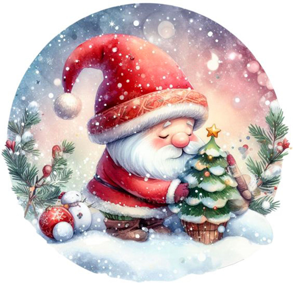 Santa Claus - Full Round Drill Diamond Painting 30*30CM