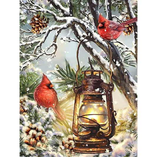 Winter Bird - Full Round Drill Diamond Painting 30*40CM