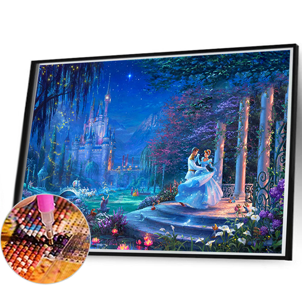 Cinderella Party Dance - Full AB Round Drill Diamond Painting 60*40CM