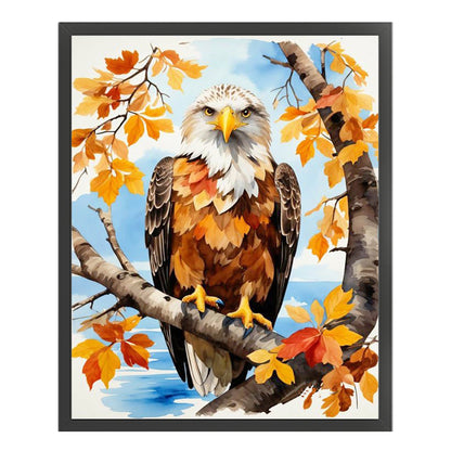 Wood Eagle - 11CT Stamped Cross Stitch 40*50CM(Joy Sunday)