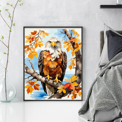 Wood Eagle - 11CT Stamped Cross Stitch 40*50CM(Joy Sunday)