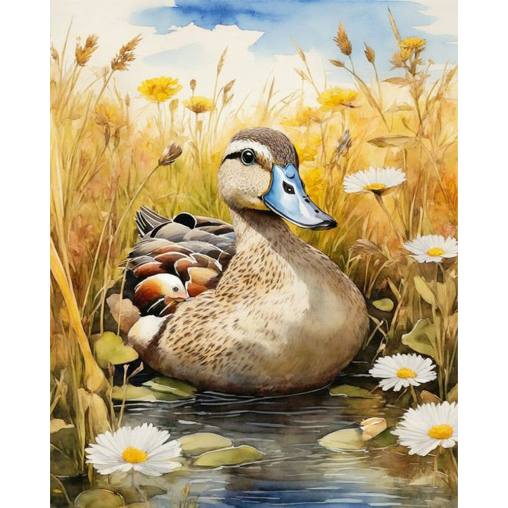 Wood Duck - 11CT Stamped Cross Stitch 40*50CM(Joy Sunday)