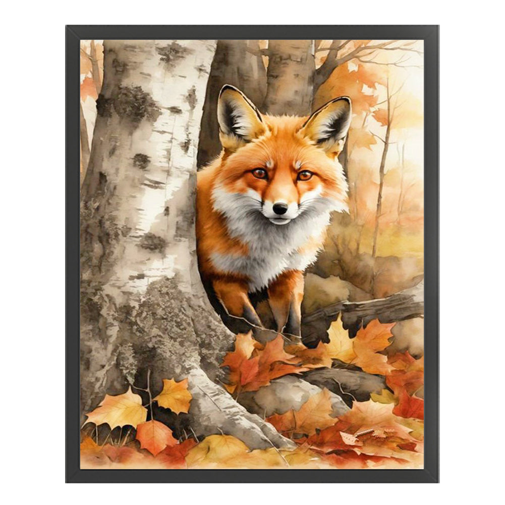 Woods Fox - 11CT Stamped Cross Stitch 40*50CM(Joy Sunday)