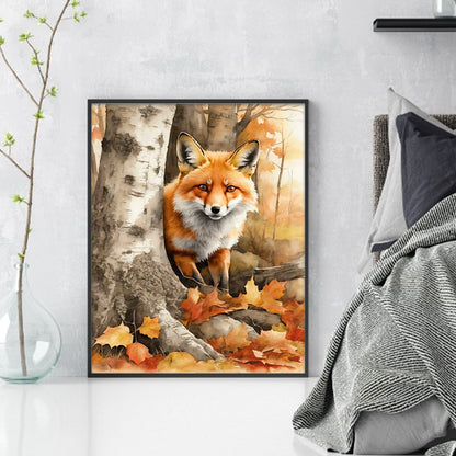 Woods Fox - 11CT Stamped Cross Stitch 40*50CM(Joy Sunday)