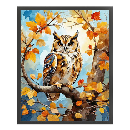 Wood Owl - 11CT Stamped Cross Stitch 40*50CM(Joy Sunday)