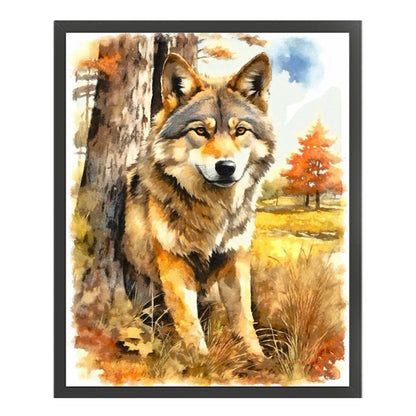 Timber Wolf - 11CT Stamped Cross Stitch 40*50CM