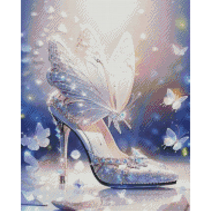 Butterfly High Heels - 11CT Stamped Cross Stitch 40*50CM(Joy Sunday)