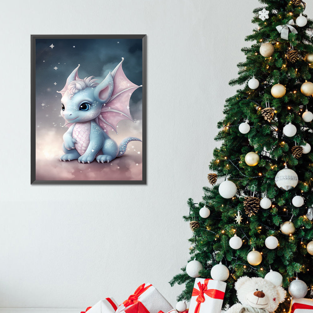Faerie Dragon - Full Round Drill Diamond Painting 30*40CM