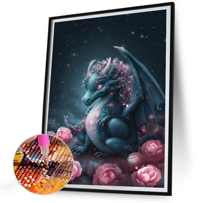 Faerie Dragon - Full Round Drill Diamond Painting 30*40CM
