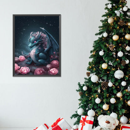 Faerie Dragon - Full Round Drill Diamond Painting 30*40CM