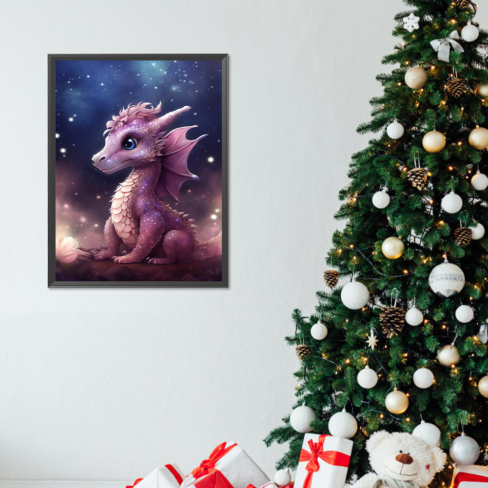 Faerie Dragon - Full Round Drill Diamond Painting 30*40CM