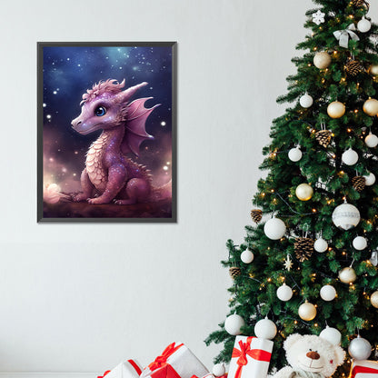 Faerie Dragon - Full Round Drill Diamond Painting 30*40CM