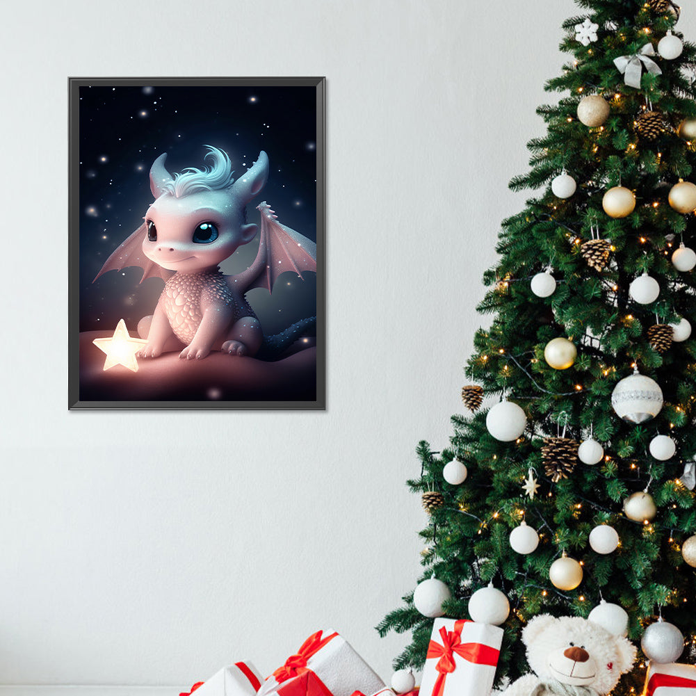 Faerie Dragon - Full Round Drill Diamond Painting 30*40CM