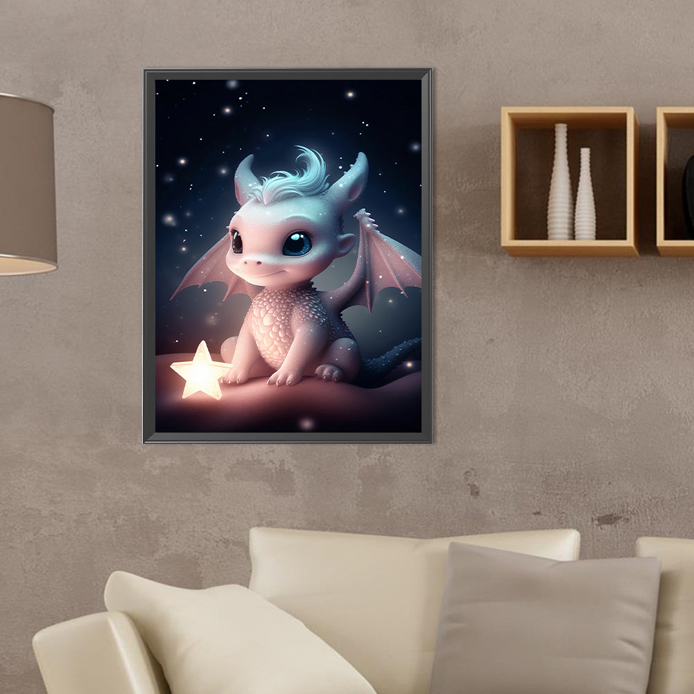 Faerie Dragon - Full Round Drill Diamond Painting 30*40CM