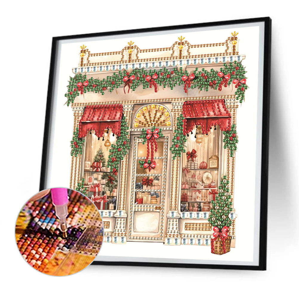 Christmas Shop - Special Shaped Drill Diamond Painting 25*25CM