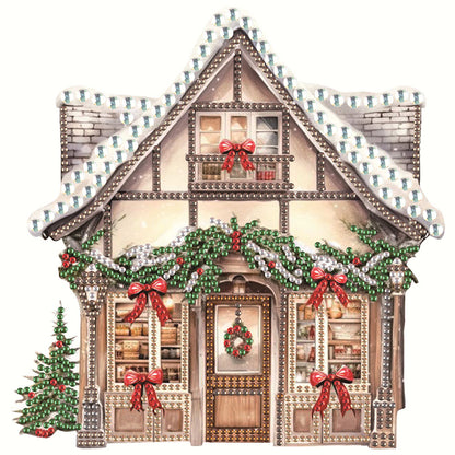 Christmas Shop - Special Shaped Drill Diamond Painting 25*25CM