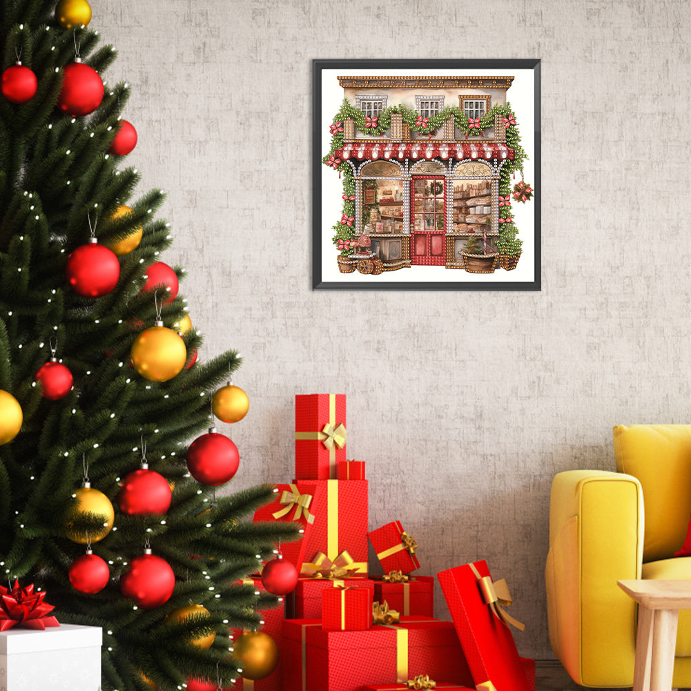 Christmas Shop - Special Shaped Drill Diamond Painting 25*25CM