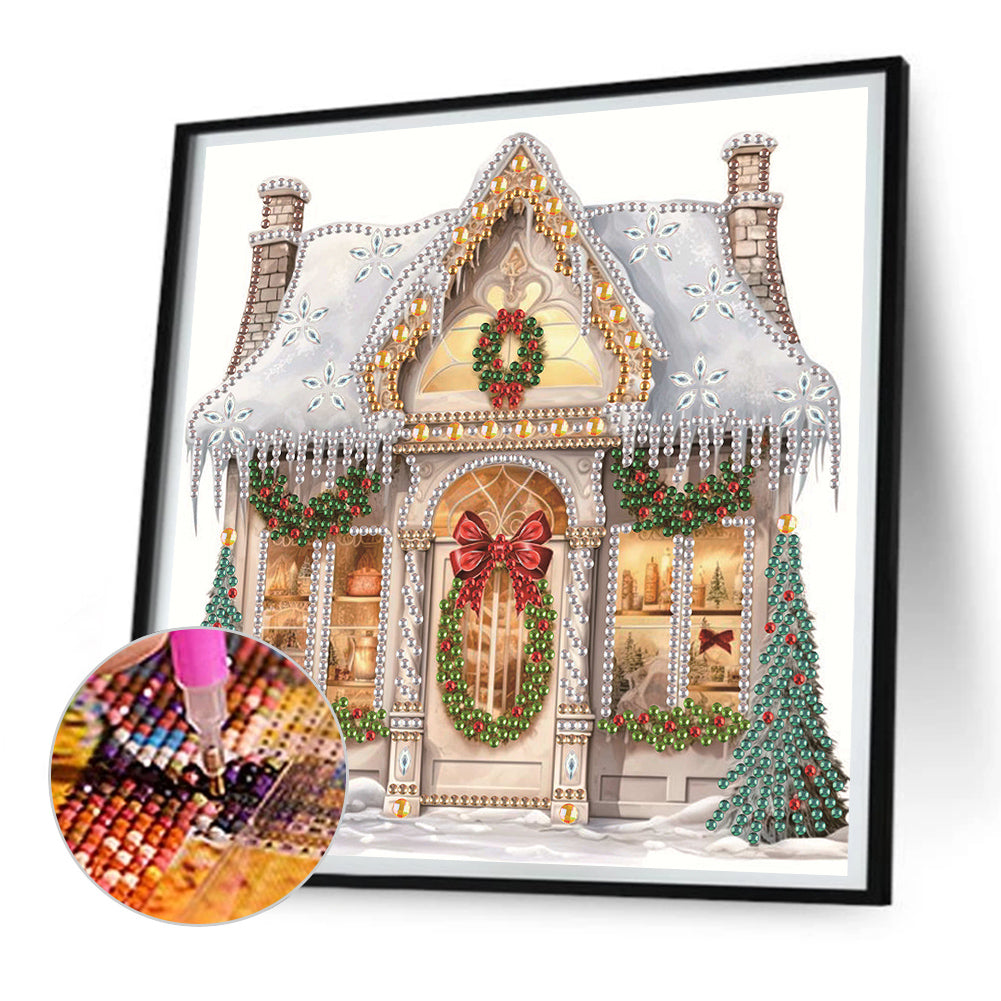 Christmas Shop - Special Shaped Drill Diamond Painting 25*25CM