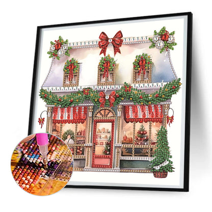 Christmas Shop - Special Shaped Drill Diamond Painting 25*25CM