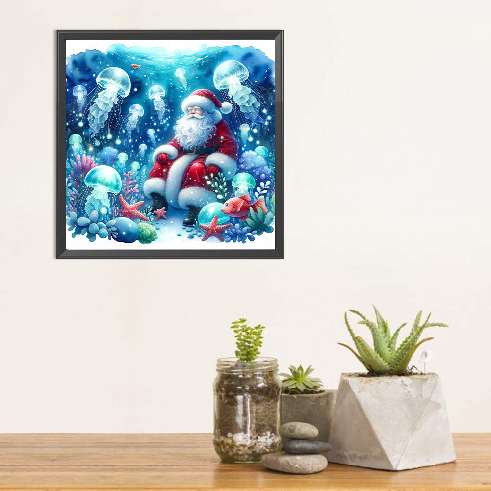 Santa Claus And Elves - Full Square Drill Diamond Painting 30*30CM