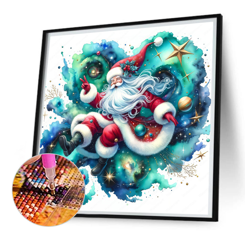 Santa Claus And Elves - Full Square Drill Diamond Painting 30*30CM