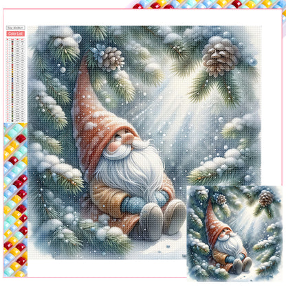 Santa Claus And Elves - Full Square Drill Diamond Painting 30*30CM