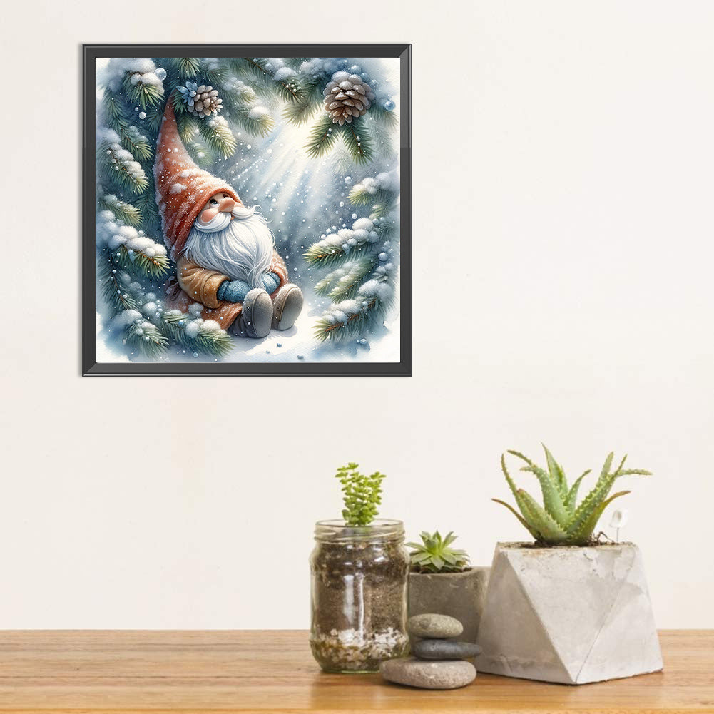 Santa Claus And Elves - Full Square Drill Diamond Painting 30*30CM